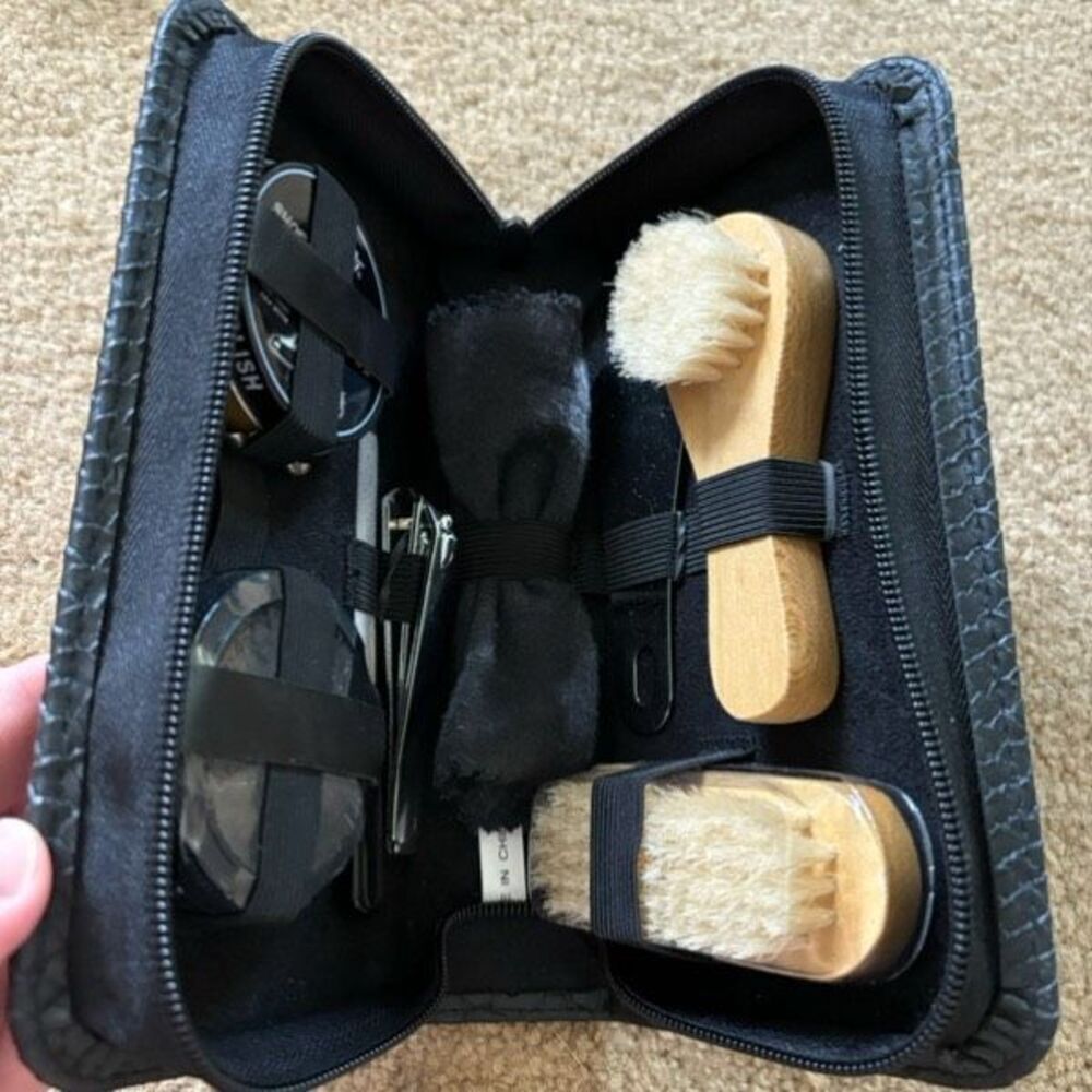 8 Piece Shoe Shine Grooming Kit *New*